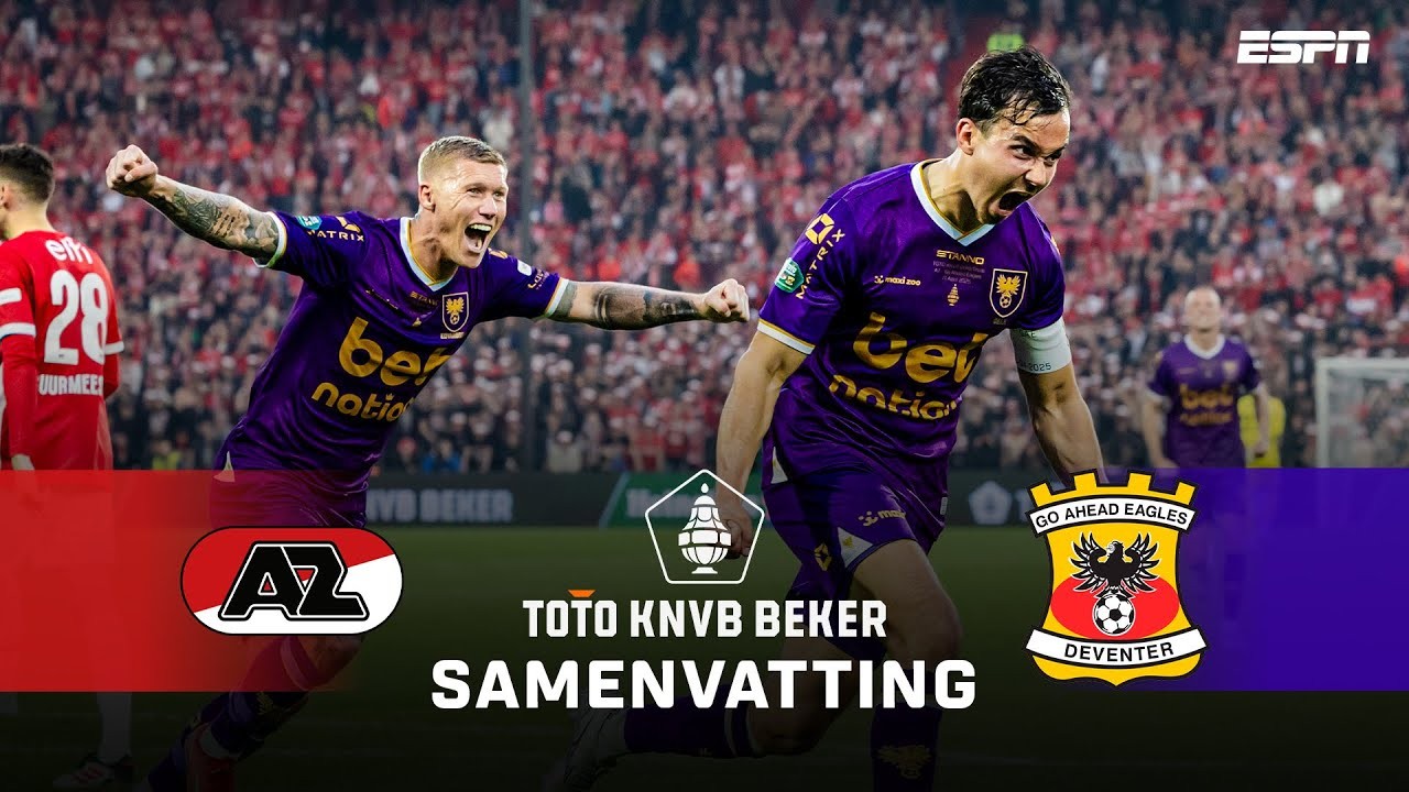 #ไฮไลท์ฟุตบอล [ อาแซด อัลค์มาร์ 1 - 1 โก อเฮด อีเกิ้ลส์ (จุดโทษ 2 - 4) ] เนเธอร์แลนด์ ดัตช์ คัพ (รอบชิงชนะเลิศ) 2025/22.4.68