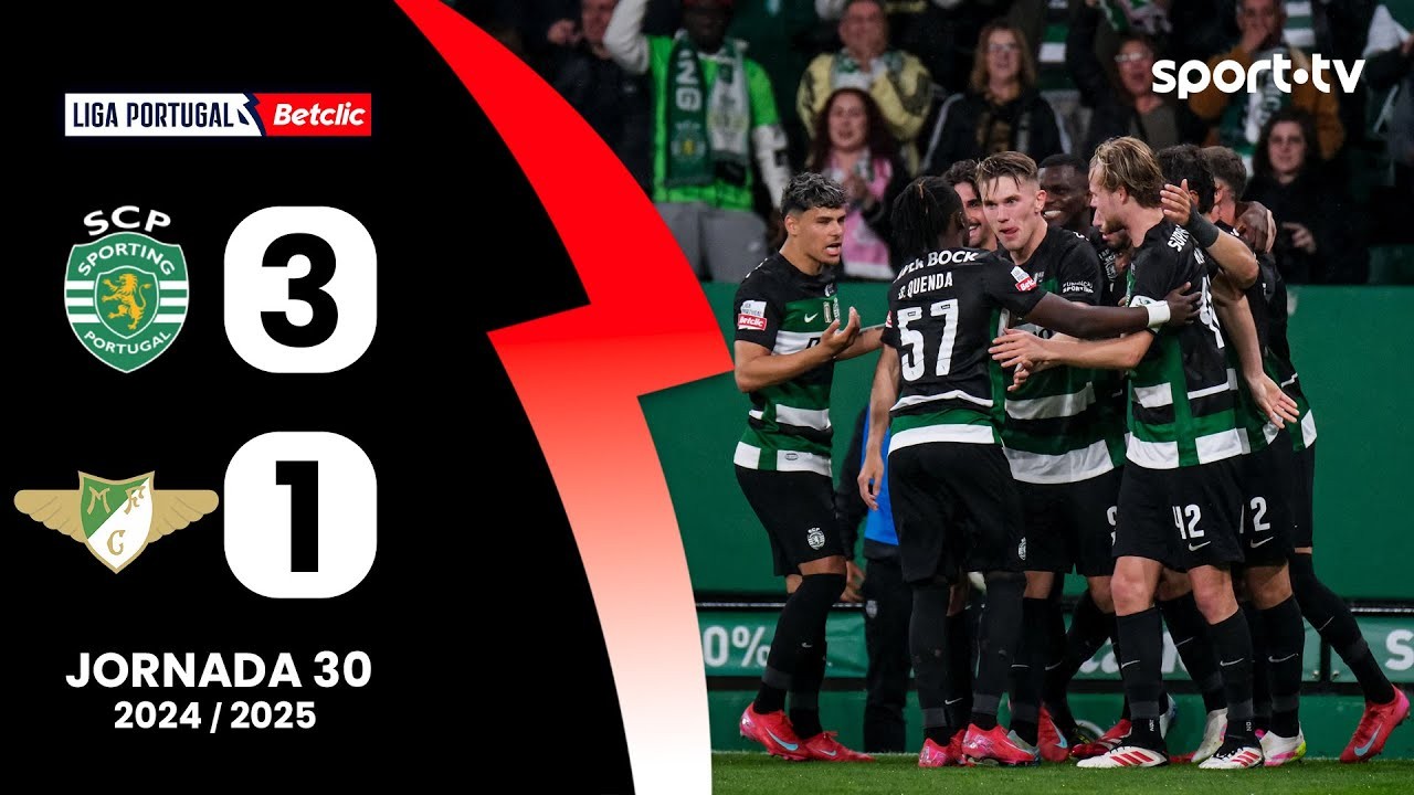 #ไฮไลท์ฟุตบอล [ สปอร์ติ้ง ลิสบอน 3 - 1 โมไรเรนเซ่ ] ลีกา ซาเกรส โปรตุเกส 2025/19.4.68