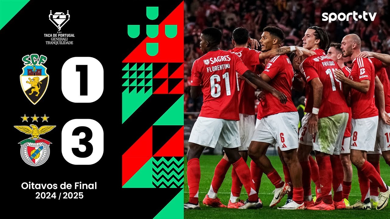 #ไฮไลท์ฟุตบอล [ ฟาเรนเซ่ 1 - 3 เบนฟิก้า ] โปรตุเกส คัพ 2025/15.1.68