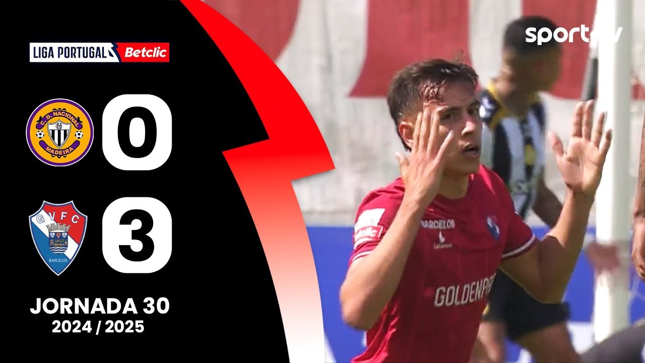 #ไฮไลท์ฟุตบอล [ นาซิอองนาล ดา มาไดร่า 0 - 3 กิล วิเซนเต้ ] ลีกา ซาเกรส โปรตุเกส 2025/20.4.68